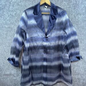 Vintage A & G Connection USA Jacket Womens 1XL Formal Sheer Layer Festival Ombre